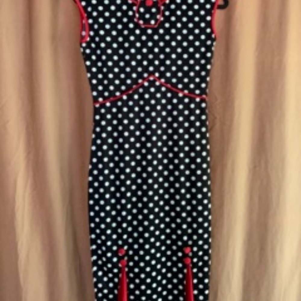 *SOURPUSS* Black/White Polka dot Dress